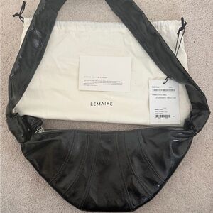 Lemaire Green Croissant Bag Small